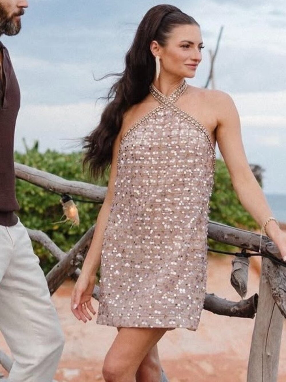 stunning jewel halter dress from retrofete